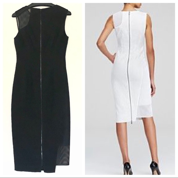 Elie Tahari Herika Dress Black 6 NWT $398 - Picture 2 of 16